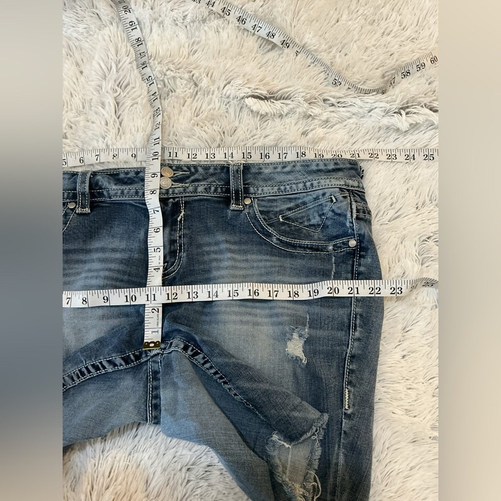 VIGOSS “The Dublin Boyfriend” Distressed  Shorts – Size 20 Jeans cut to shorts - Picture 11 of 16
